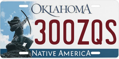 OK license plate 300ZQS