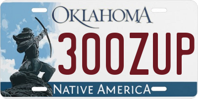 OK license plate 300ZUP