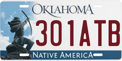OK license plate 301ATB