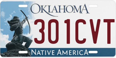 OK license plate 301CVT