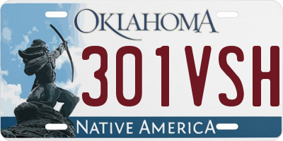 OK license plate 301VSH