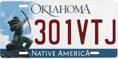 OK license plate 301VTJ