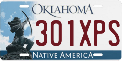 OK license plate 301XPS