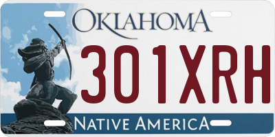 OK license plate 301XRH
