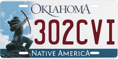 OK license plate 302CVI
