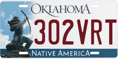 OK license plate 302VRT