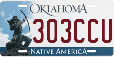 OK license plate 303CCU