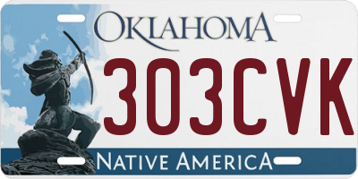 OK license plate 303CVK