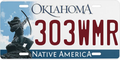 OK license plate 303WMR