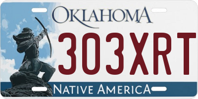 OK license plate 303XRT