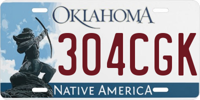 OK license plate 304CGK