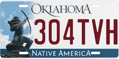 OK license plate 304TVH