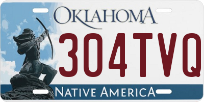OK license plate 304TVQ