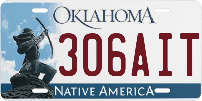 OK license plate 306AIT