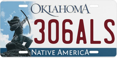 OK license plate 306ALS
