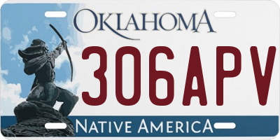 OK license plate 306APV