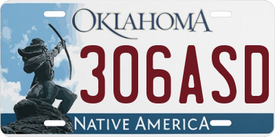 OK license plate 306ASD