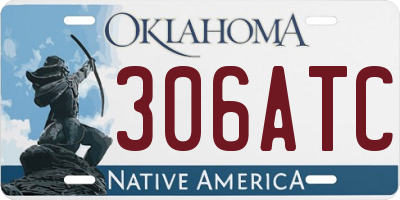 OK license plate 306ATC