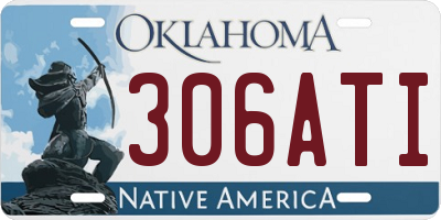OK license plate 306ATI
