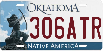 OK license plate 306ATR