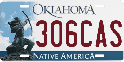 OK license plate 306CAS