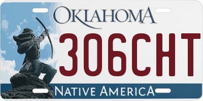 OK license plate 306CHT