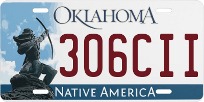 OK license plate 306CII