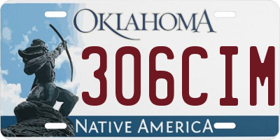 OK license plate 306CIM