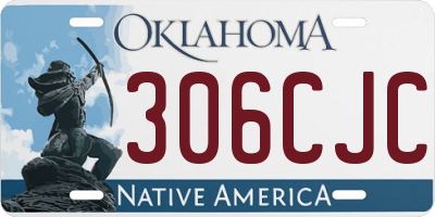 OK license plate 306CJC