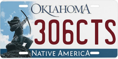 OK license plate 306CTS