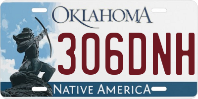 OK license plate 306DNH