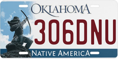 OK license plate 306DNU
