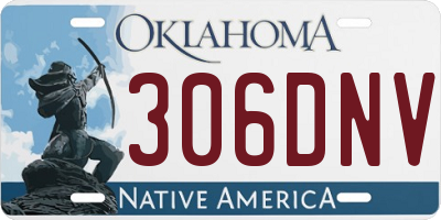 OK license plate 306DNV