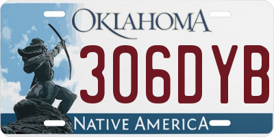 OK license plate 306DYB