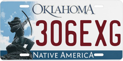 OK license plate 306EXG