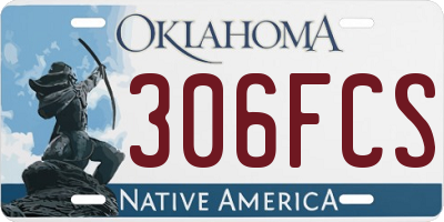 OK license plate 306FCS