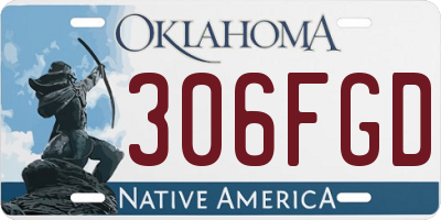 OK license plate 306FGD