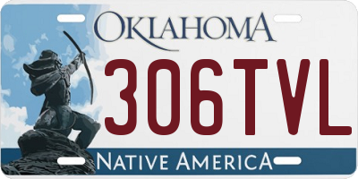 OK license plate 306TVL