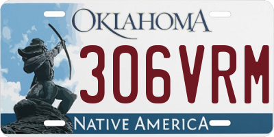 OK license plate 306VRM