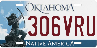 OK license plate 306VRU