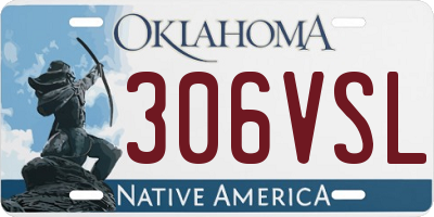 OK license plate 306VSL