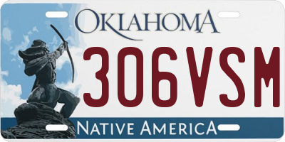 OK license plate 306VSM