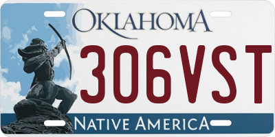 OK license plate 306VST