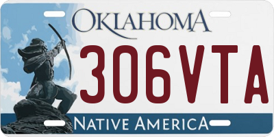 OK license plate 306VTA