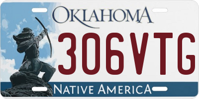 OK license plate 306VTG