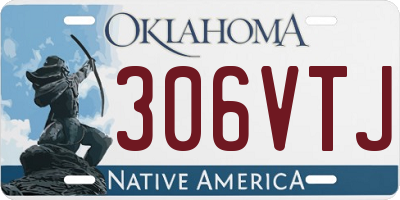 OK license plate 306VTJ