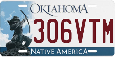 OK license plate 306VTM