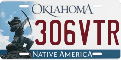 OK license plate 306VTR