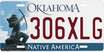 OK license plate 306XLG