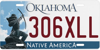 OK license plate 306XLL